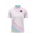 Áo Pickleball DKN cổ trụ hồng pha tím