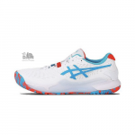 Giày Pickleball Asics GEL-RESOLUTION 9 - Trắng/Xanh dương
