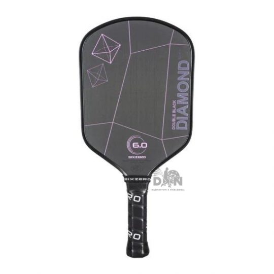 Vợt Pickleball Six-Zero Double Black Diamond Control - Đen 