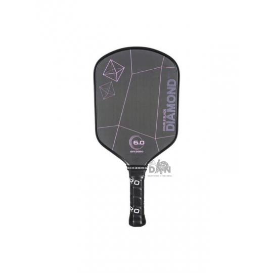 Vợt Pickleball Six-Zero Double Black Diamond Control - Đen 