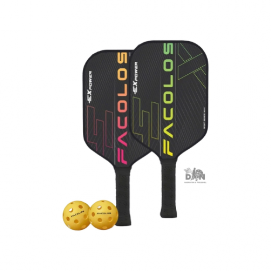 Set vợt Pickleball Facolos Ex Power - 14mm