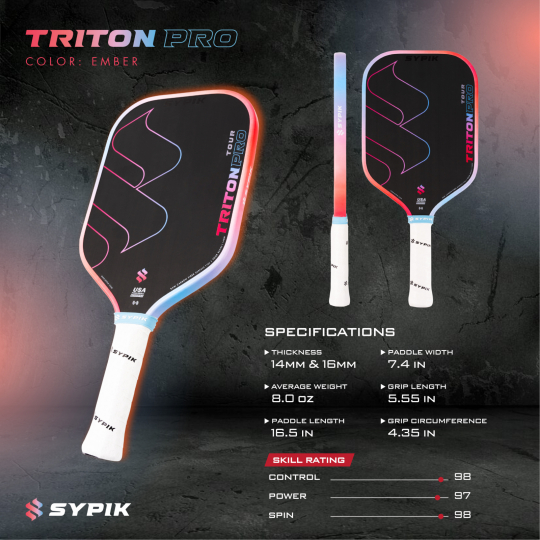 Vợt Sypik Triton Pro - Hồng Xanh (EMBER)