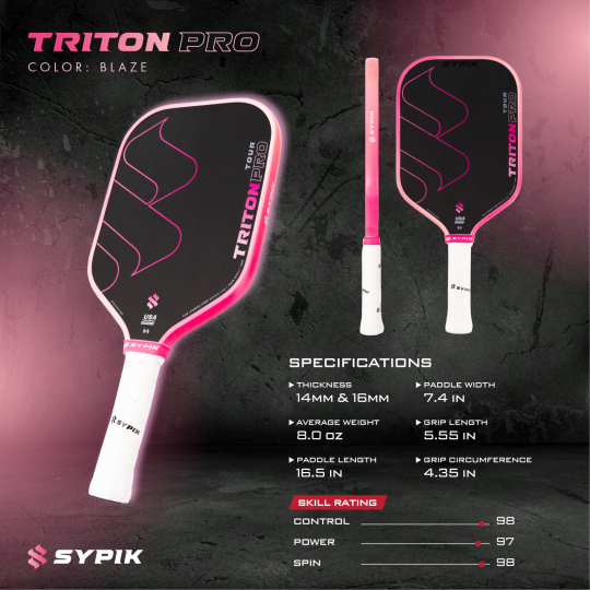 Vợt Sypik Triton Pro - Hồng (BLAZE)