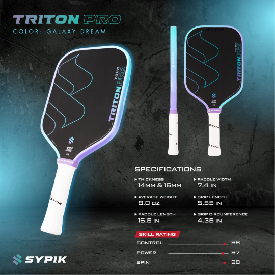 Vợt Sypik Triton Pro - Tím Xanh (GALAXY DREAM)