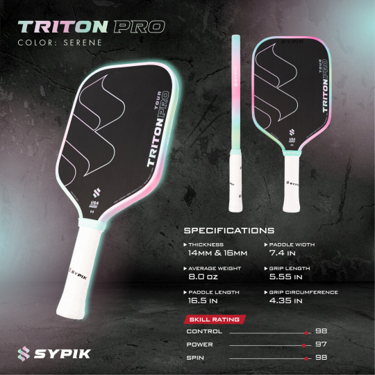 Vợt Sypik Triton Pro - Hồng xanh mint (SERENE)